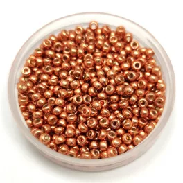   Miyuki Japanese Round Seed Bead - 4206 - Galvanized Peach - size:11/0