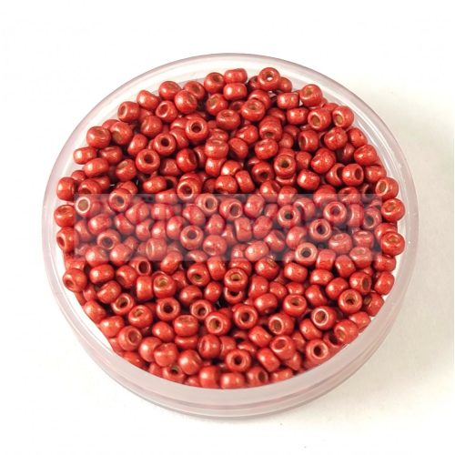 Miyuki Japanese Round Seed Bead - 4208f - Galvanized Raspberry Frosted Duracoat - size:11/0
