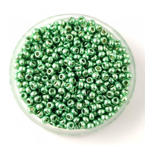 Miyuki Japanese Round Seed Bead - 4214 - Duracoat Galvanized Dark Mint Green - size:11/0 - 30g