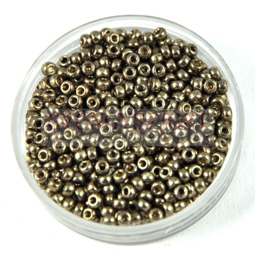 Miyuki Japanese Round Seed Bead - 4222 - Galvanized Pewter Duracoat - size:11/0 - 30g