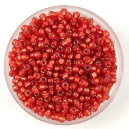   Miyuki Japanese Round Seed Bead - 4234 - Duracoat Silver Lined Dyed Watermelon - size:11/0
