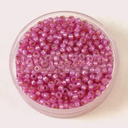   Miyuki Japanese Round Seed Bead - 4246 - Duracoat Silver Lined Dyed Lilac - size:11/0