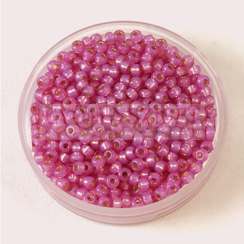 Miyuki Japanese Round Seed Bead - 4246 - Duracoat Silver Lined Dyed Lilac - size:11/0