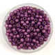 Miyuki Japanese Round Seed Bead - 4248 - Duracoat Silver Lined Dyed Dark Lilac - size:11/0