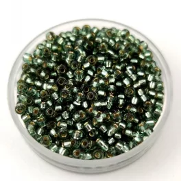   Miyuki Japanese Round Seed Bead - 4274 - Duracoat Silverlined Dark Sea Foam - size:11/0
