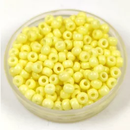   Miyuki Japanese Round Seed Bead - 4451 - Duracoat Opaque Light Lemon- size:11/0