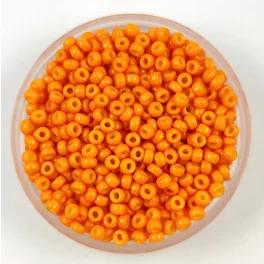   Miyuki Japanese Round Seed Bead - 4454 - Duracoat Opaque Kumquat - size:11/0
