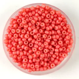   Miyuki Japanese Round Seed Bead - 4464 - Duracoat Opaque Light Watermelon - size:11/0