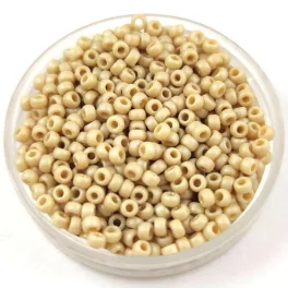  Miyuki Japanese Round Seed Bead - 4691 - Frosted Opaque Glazed Rainbow Ivory - size:11/0