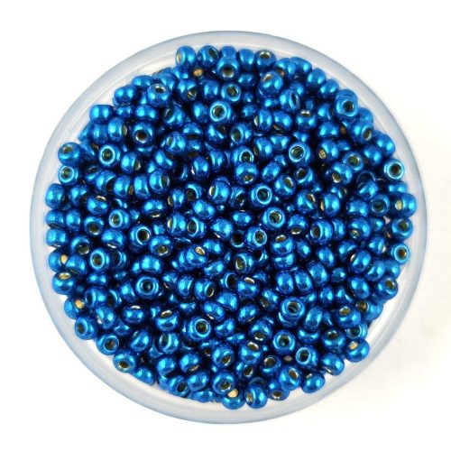 Miyuki Japanese Round Seed Bead - 5116 - Duracoat Galvanized Deep Aqua Blue - size:11/0