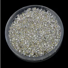   Miyuki kásagyöngy - 1 - Silver Lined Crystal - méret:15/0 - 50g-AKCIOS