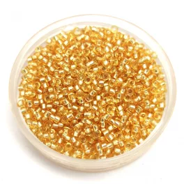   Miyuki kásagyöngy - 3 - Silver Lined Gold - méret:15/0 - 50g-AKCIOS