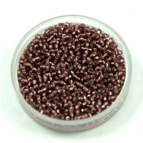 Miyuki Japanese Round Seed Bead - 13 - Silver Lined Smoky Amethyst - size:15/0
