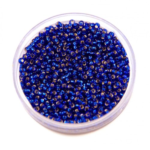 Miyuki Japanese Round Seed Bead - 20 - Silver Lined Cobalt - size:15/0