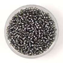   Miyuki Japanese Round Seed Bead - 21 - Silver Lined Gray - size:15/0 - 15g