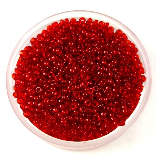 Miyuki Japanese Round Seed Bead - 141 - Transparent Ruby - size:15/0