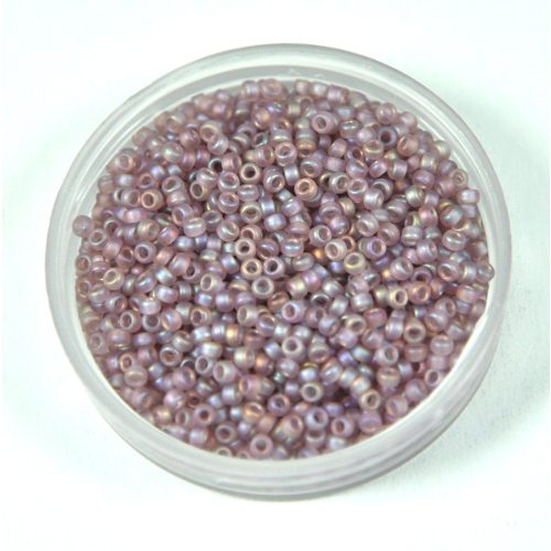 Miyuki Japanese Round Seed Bead - 142fr - Transparent Matte Rainbow Amethyst - size:15/0