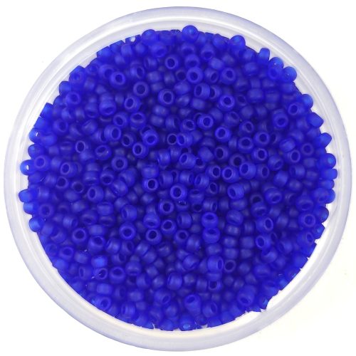 Miyuki Japanese Round Seed Bead - 151f - Matte Transparent Cobalt - size:15/0