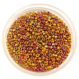   Miyuki kásagyöngy - 199 - 24k arany bevonattal - Gold Plated Iris - méret:15/0