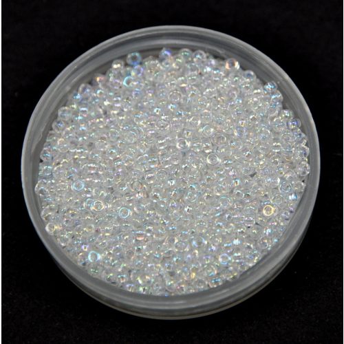 Miyuki Japanese Round Seed Bead - 250 - Rainbow Crystal - size:15/0