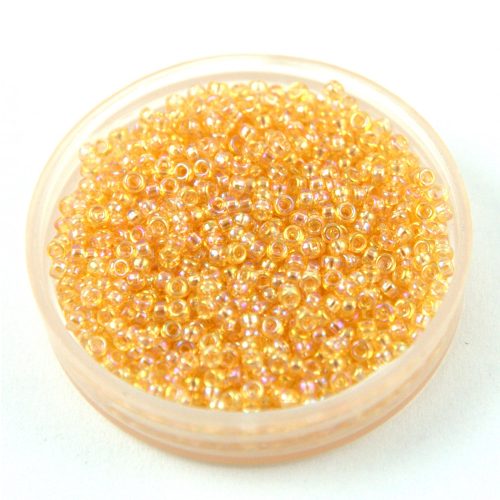 Miyuki Japanese Round Seed Bead - 251 - Rainbow Light Amber - size:15/0