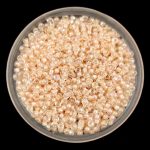 Miyuki kásagyöngy - 281 - Pale Peach Lined Crystal AB - méret:15/0