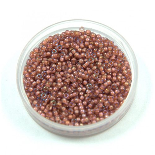 Miyuki Japanese Round Seed Bead - 337 - Cinnamon Lined Crystal Luster - size:15/0