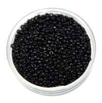   Miyuki Japanese Round Seed Bead - 401 - Opaque Black - size:15/0 - 15g