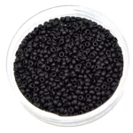Miyuki kásagyöngy - 401f - Matte Black - méret:15/0 - 50g-AKCIOS