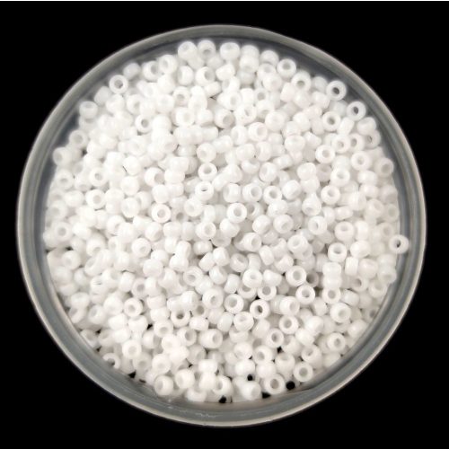 Miyuki kásagyöngy - 402 - Opaque White - méret:15/0 - 50g-AKCIOS