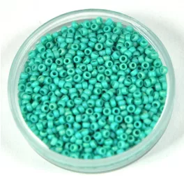   Miyuki kásagyöngy - 412fr - Rainbow Matte Turquoise Green - méret:15/0 - 50g-AKCIOS