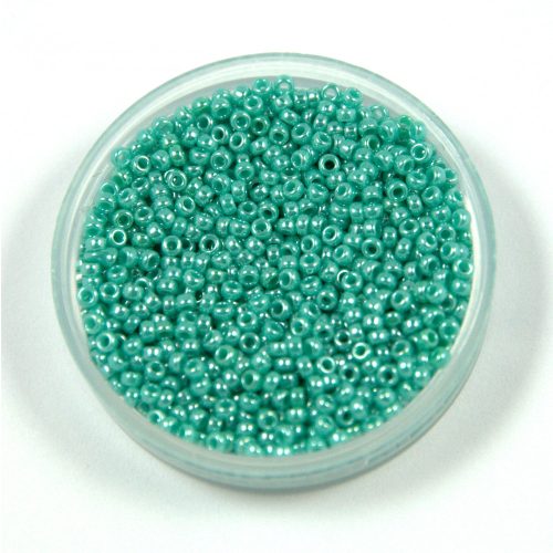 Miyuki Japanese Round Seed Bead - 435 - Opaque Aqua Luster - 15/0