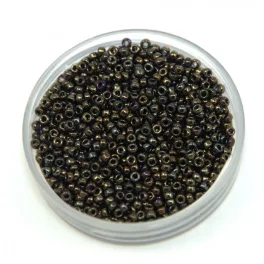 Miyuki Japanese Round Seed Bead - 458 - Metallic Brown Iris