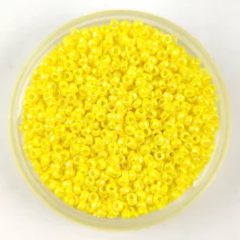   Miyuki Japanese Round Seed Bead - 472 - Yellow AB - size:15/0