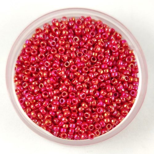 Miyuki Japanese Round Seed Bead - 476 - Red AB - size:15/0