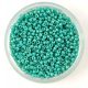 Miyuki Japanese Round Seed Bead - 481 - Opaque Turquoise Green AB - size:15/0