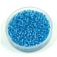 Miyuki Japanese Round Seed Bead - 573 - Silver Lined Aqua Blue Alabaster - size:15/0