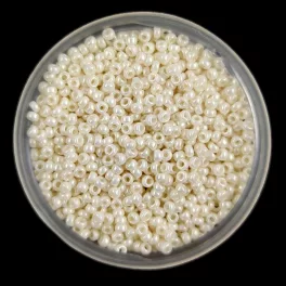   Miyuki Japanese Round Seed Bead - 594 - Ceylon Cream - size:15/0