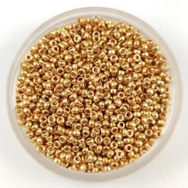   Miyuki kásagyöngy - 1052 - Galvanized Yellow Gold - méret:15/0 - 50g-AKCIOS