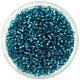 Miyuki Japanese Round Seed Bead - 1424 - Dyed Silver Lined Teal - size:15/0