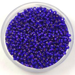  Miyuki kásagyöngy - 1427 - Dyed Silver Lined Dark Violet - méret:15/0