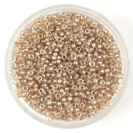   Miyuki kásagyöngy - 1521 - Shiny Beige Lined Crystal - méret:15/0 - 50g-AKCIOS