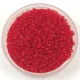Miyuki kásagyöngy - 1609 - Semi-Matte Dyed Transparent Red - méret:15/0