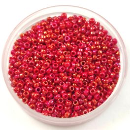 Miyuki kásagyöngy - 1943 - Opaque Red Lustre - méret:15/0