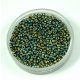 Miyuki Japanese Round Seed Bead - 1958 - Metallic Olive Green Iris - size: 15/0