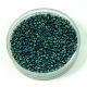 Miyuki Japanese Round Seed Bead - 1965 - Metallic Blue Green Gold Iris - size: 15/0