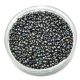 Miyuki Japanese Round Seed Bead - 2002 - Matte Metallic Gunmetal Iris - size:15/0