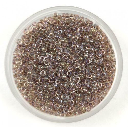 Miyuki Japanese Seed Bead - 2195 - Taupe Lined Crystal AB - méret: 15/0