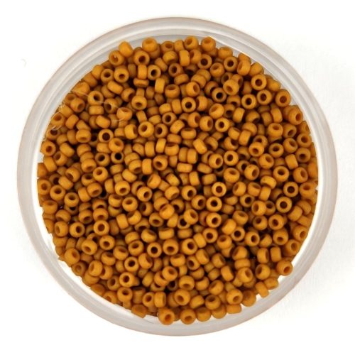 Miyuki Japanese Seed Bead - 2312 - Matte Opaque Honey Mustard - méret: 15/0 - 15g