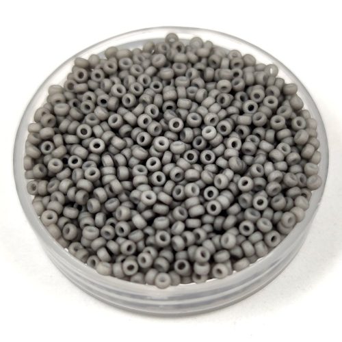 Miyuki Japanese Seed Bead - 2317 - Matte Opaque Gray - méret: 15/0 - 15g